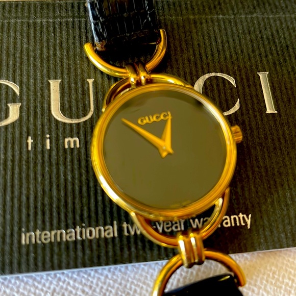 Gucci Accessories - Authentic Gold Plated/Leather Women Watch Gucci.